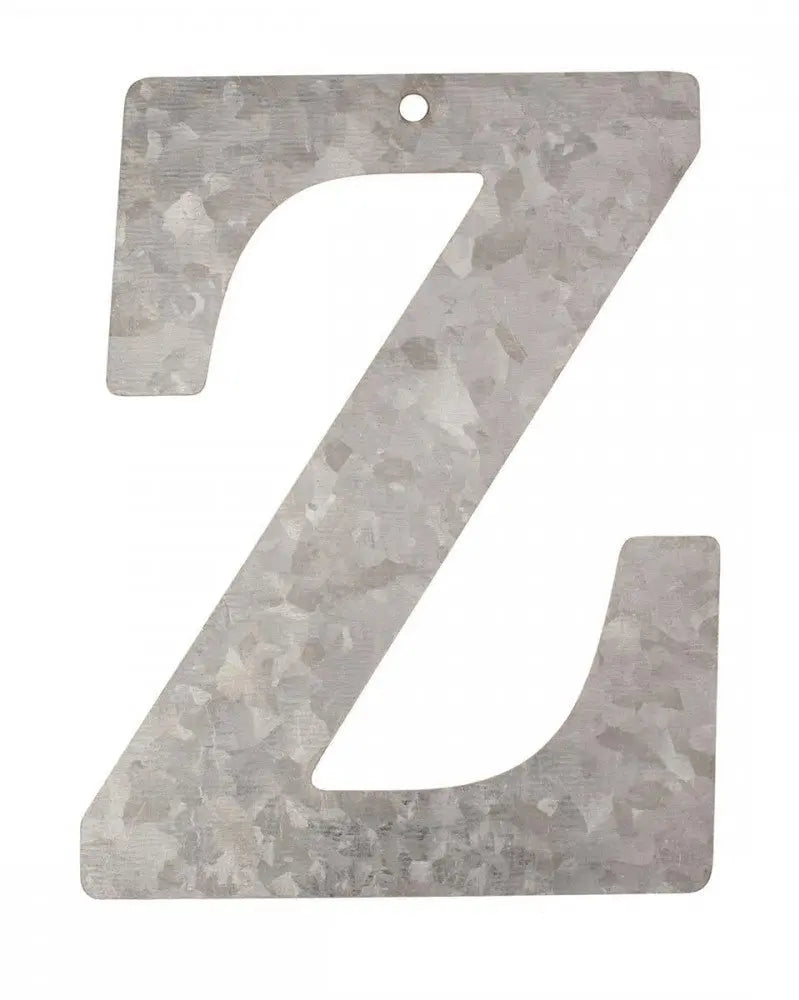 Metall Buchstabe verzinkt Z 12x0,1cm