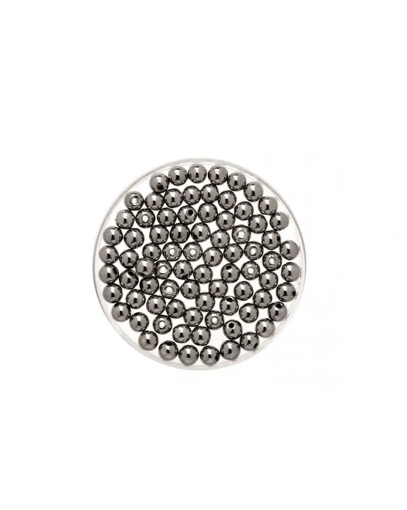 Metallic-Perle dunkelgrau 6mm