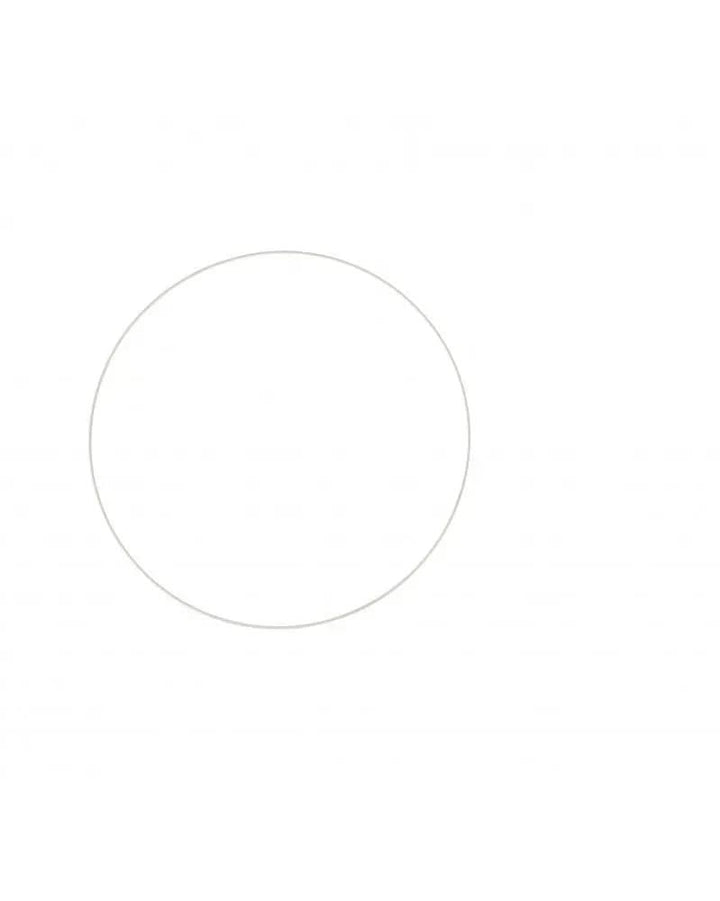 Metallring weiss, 35x0,3cm