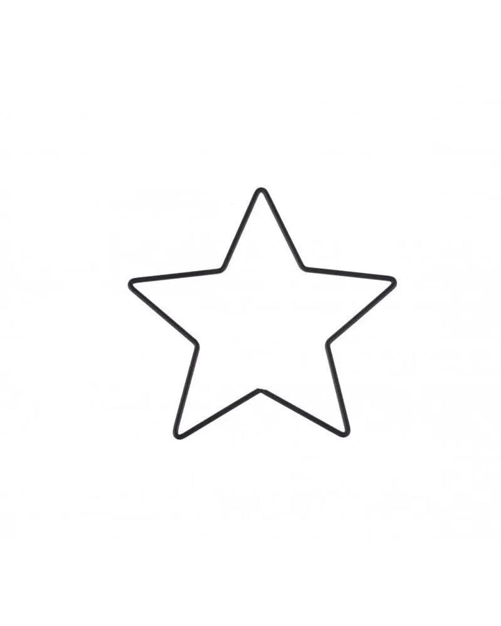 Metallstern schwarz 15x15x0,3cm - Kidis Art