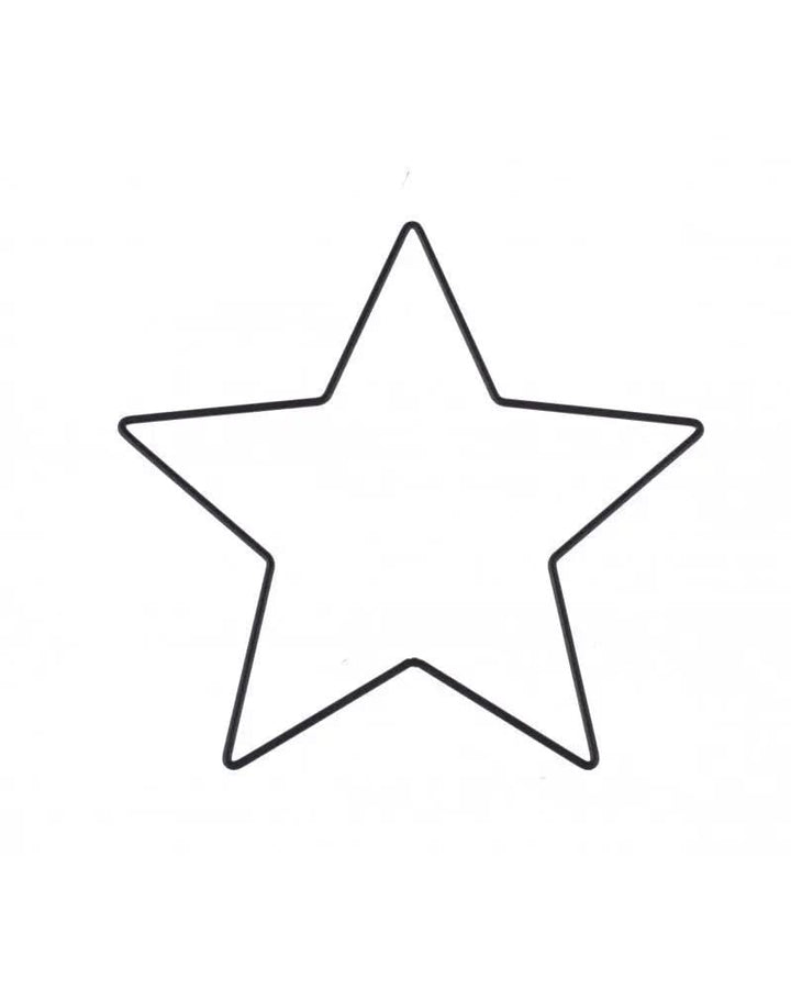 Metallstern schwarz 20x20x0,3cm - Kidis Art