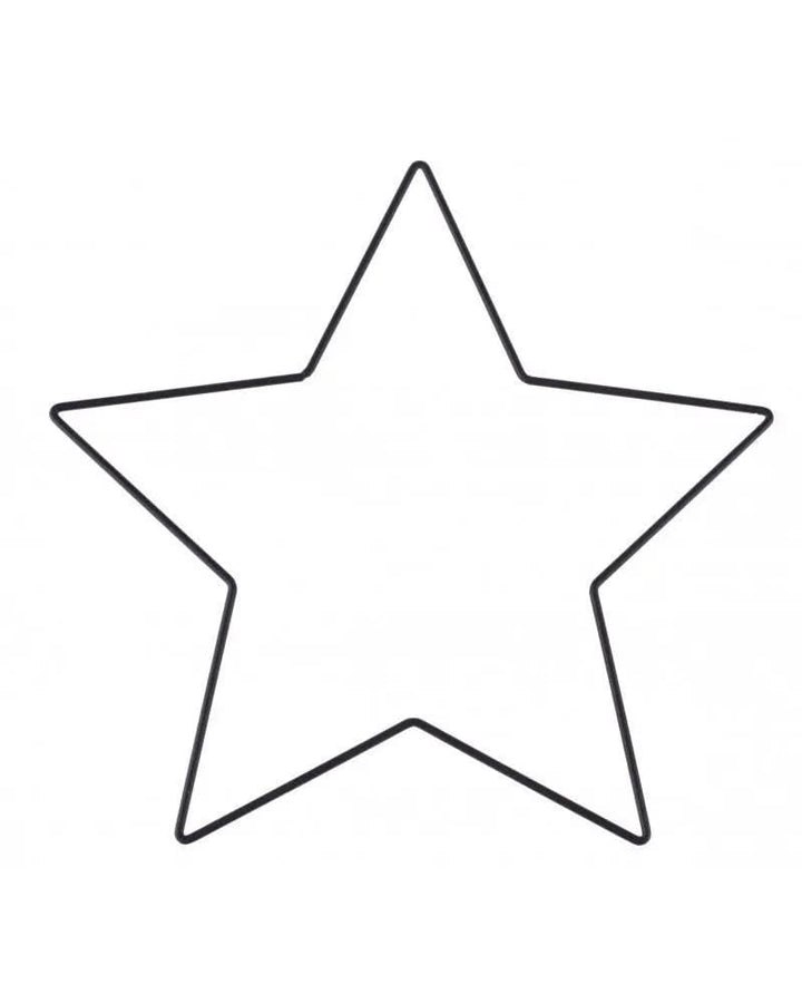 Metallstern schwarz 25x25x0,3cm - Kidis Art