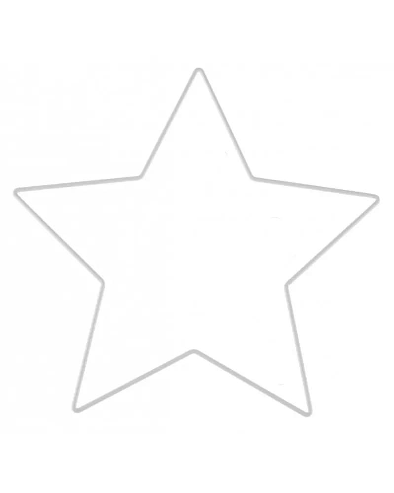 Metallstern weiss 20x20x0,3cm - Kidis Art
