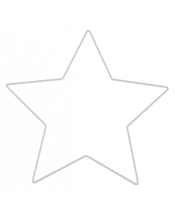 Metallstern weiss 20x20x0,3cm - Kidis Art
