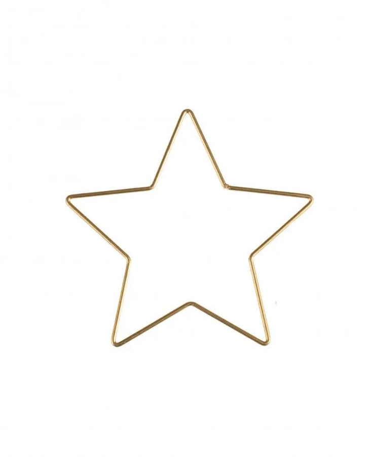 Metallstern, goldfarben, 15x15x0,3cm - Kidis Art