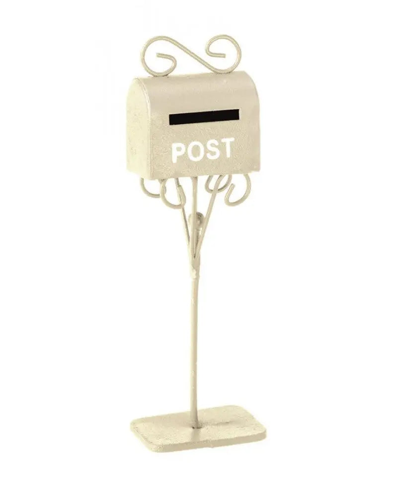 Mini-Gardening Briefkasten creme 3x2x11cm