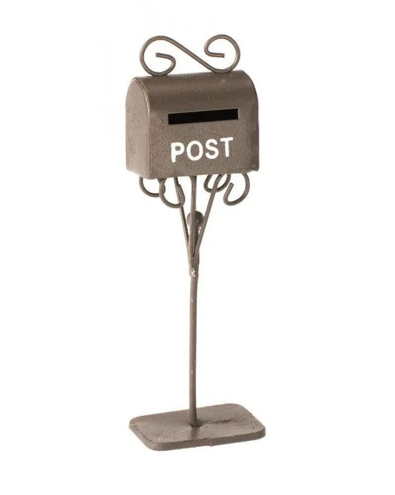 Mini-Gardening Briefkasten rost 3x2x11cm