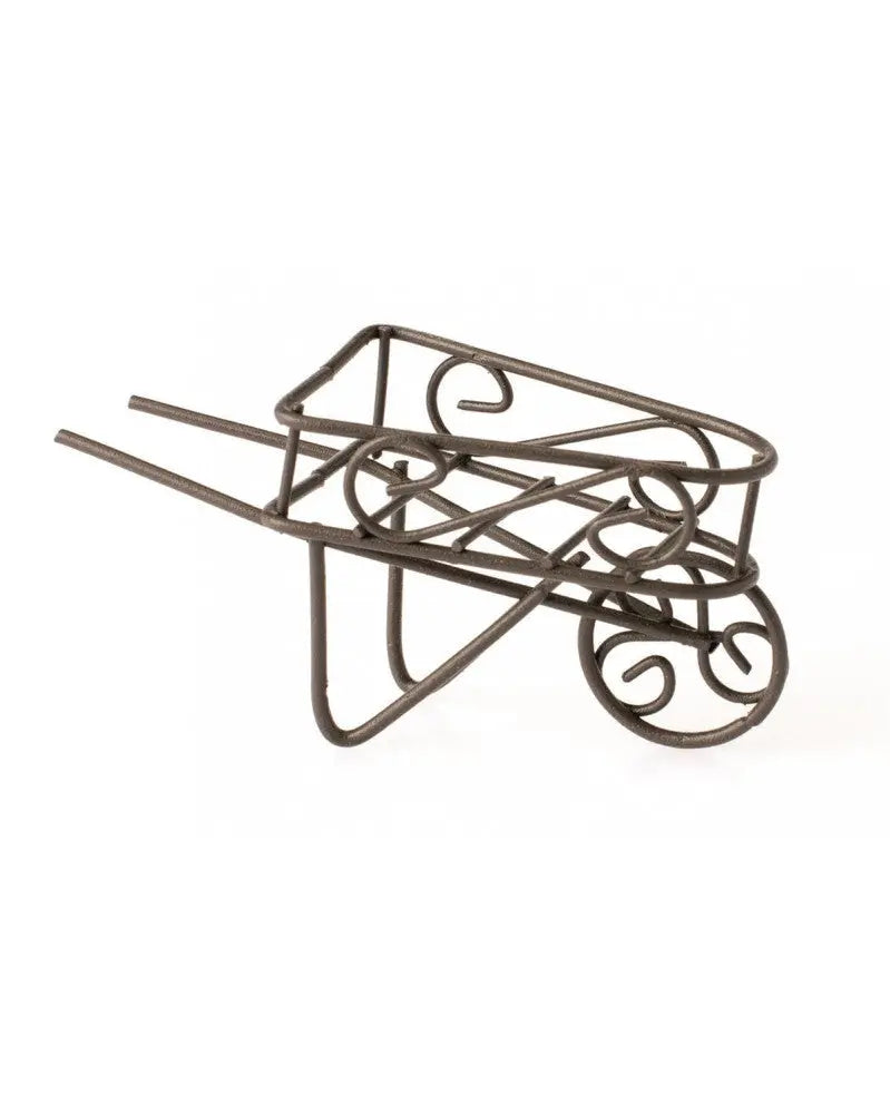 Mini-Gardening Schubkarre rost 8x3,5x4cm