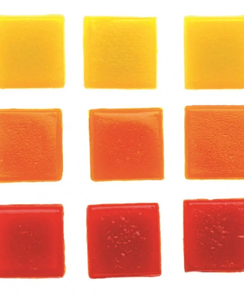 Mosaik Starter-Kit 10mm 200g , rot/gelb/orange sortiert - Kidis Art
