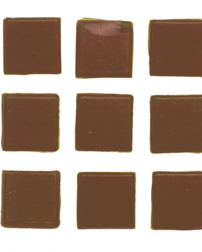 Mosaiksteine 10x10mm 100g dunkelbraun