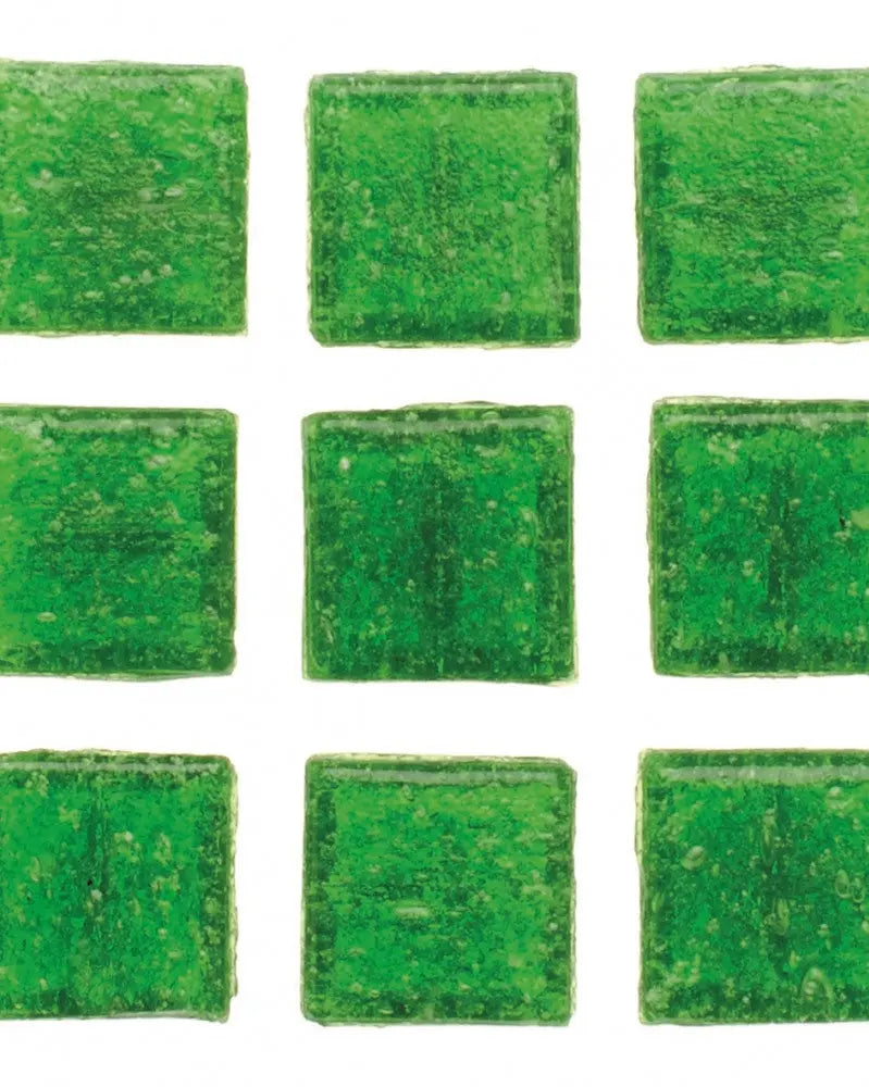 Mosaiksteine 10x10mm 100g dunkelgrün