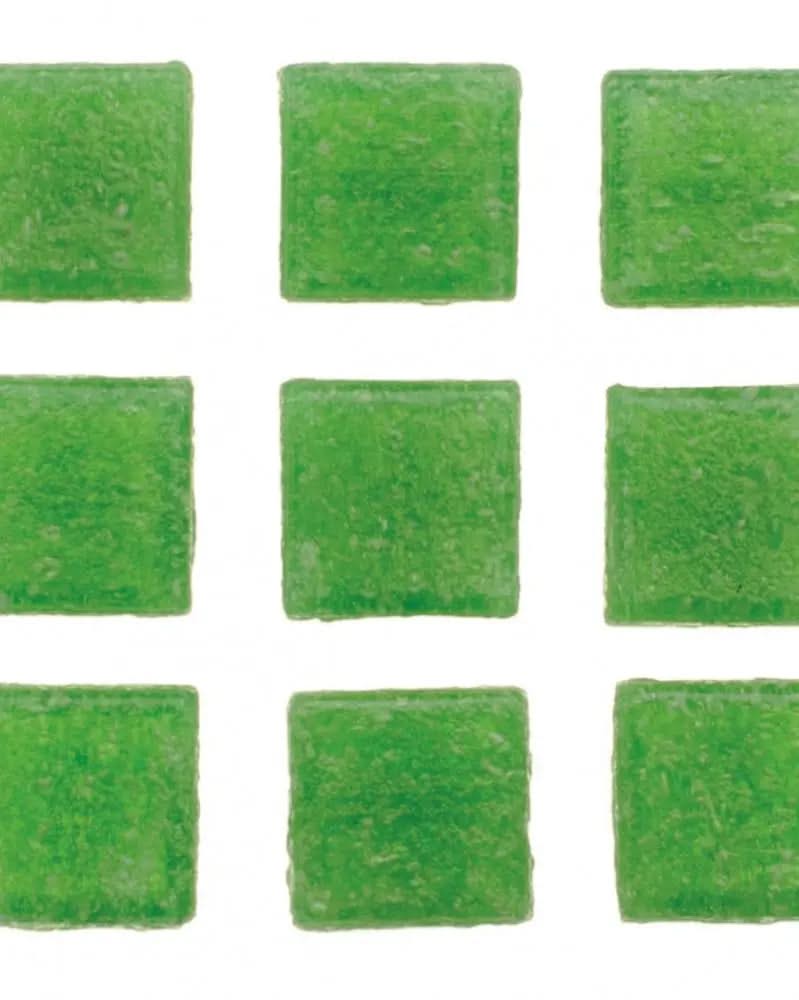 Mosaiksteine 10x10mm 100g hellgrün - Kidis Art
