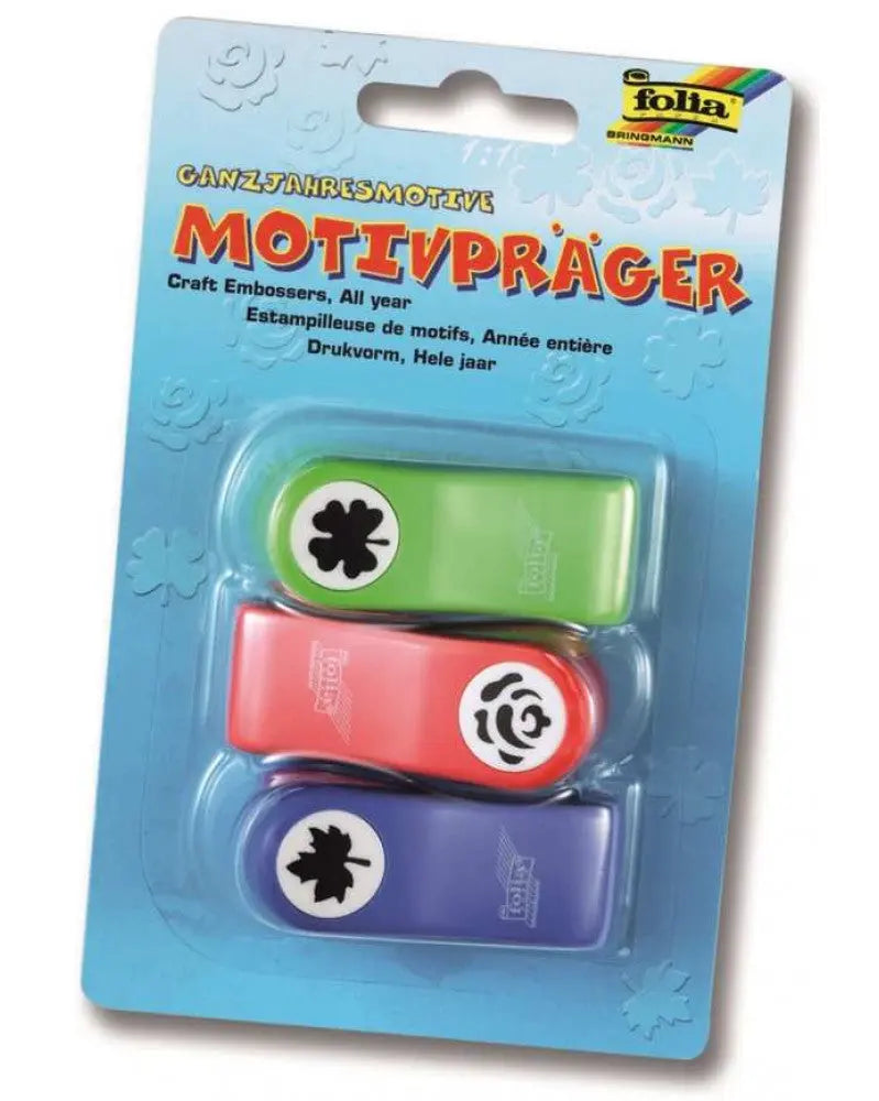 Motivstanzer Ganzjahresmotive mini Set 1 - 4 St. Sortiert