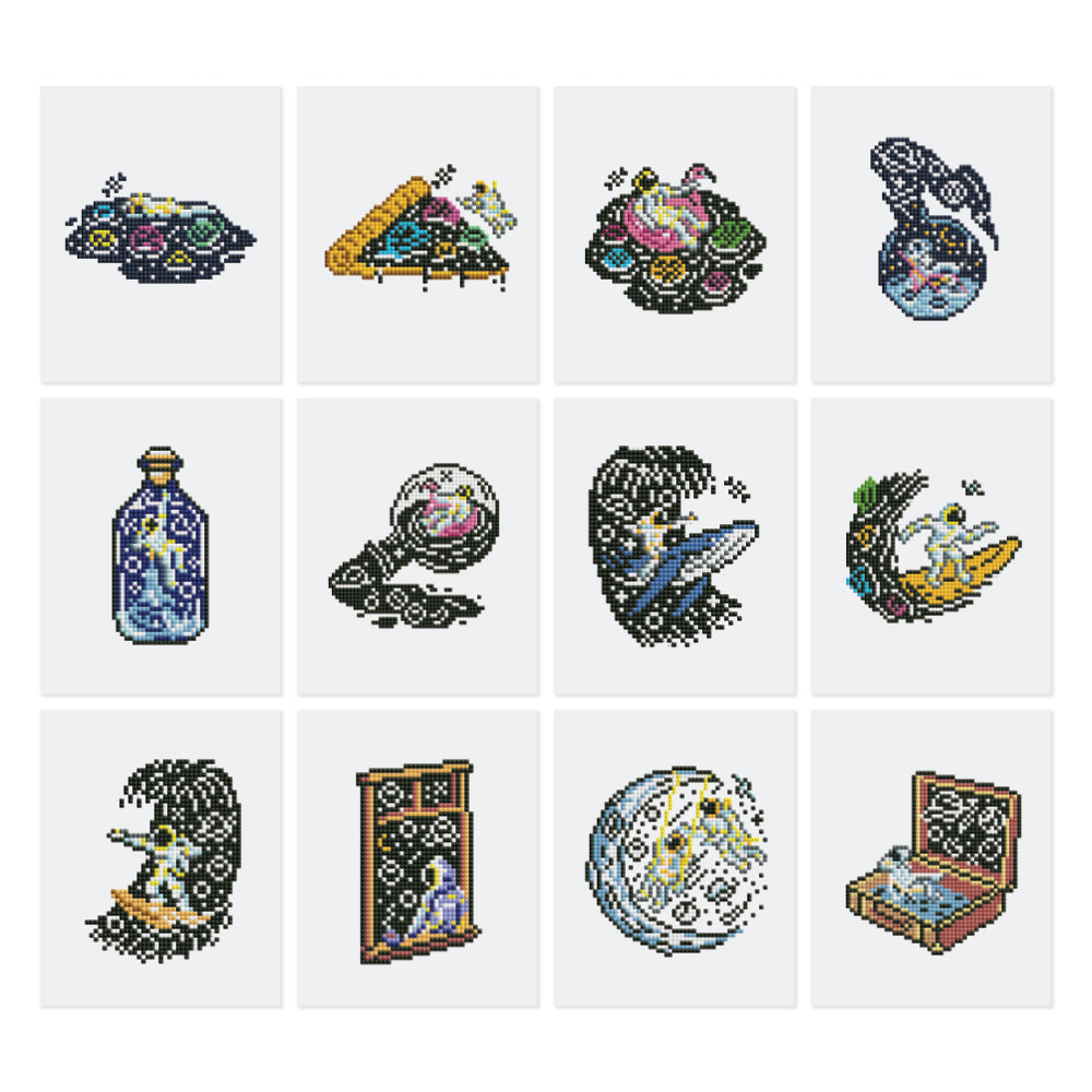 Mini-Serie Diamond Painting – Astronauten - Kidis Art