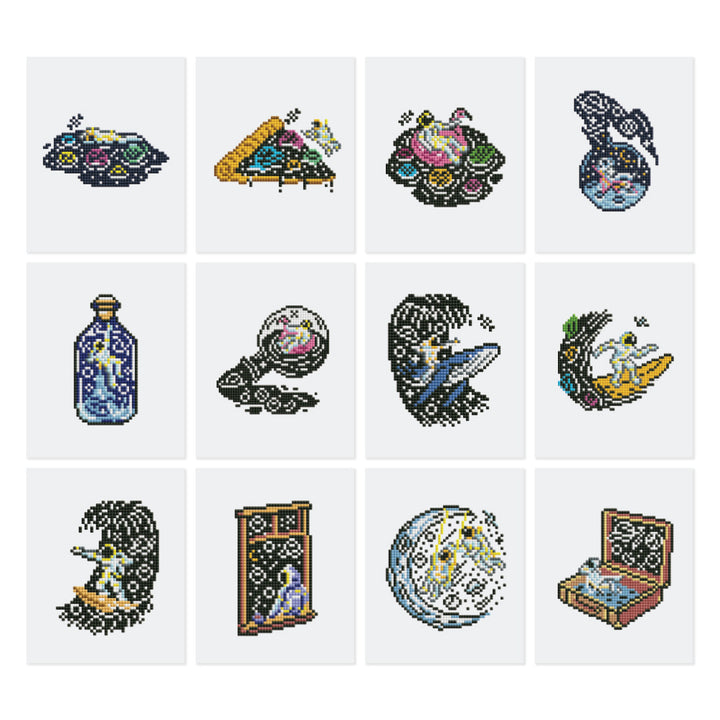 Mini-Serie Diamond Painting – Astronauten - Kidis Art