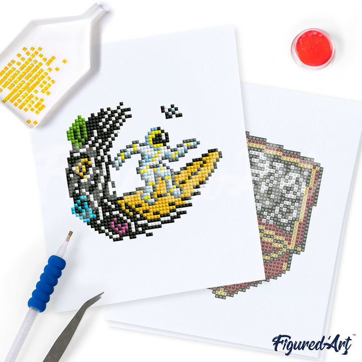 Mini-Serie Diamond Painting – Astronauten - Kidis Art