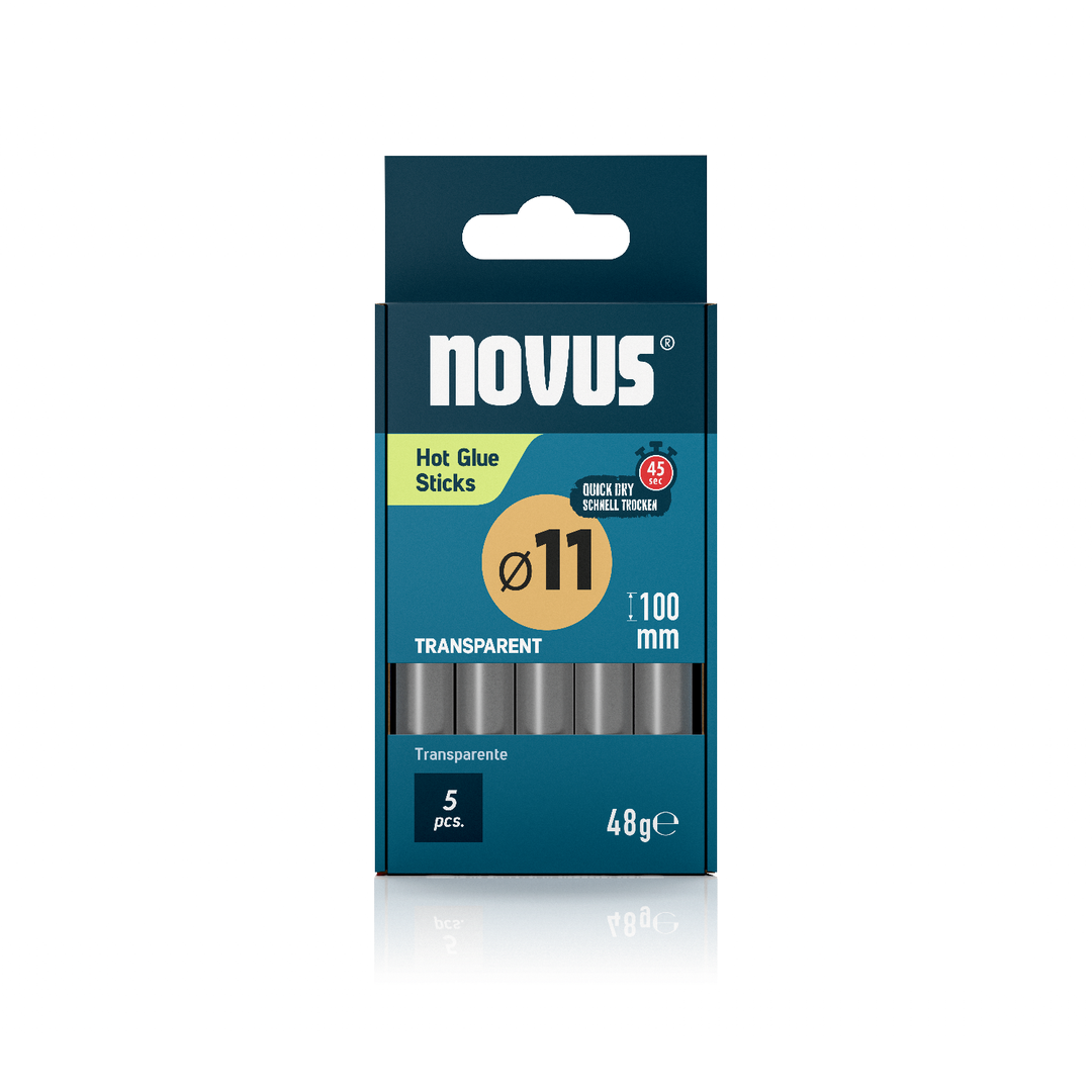 Heißklebesticks transparent 11 mm,  20 Stück per Pack