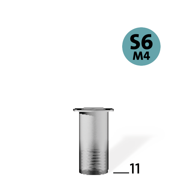 Blindnietmutter S6 M4