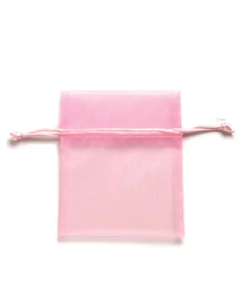 Organzasäckchen 10x12,5 cm 5Stk rosa - Kidis Art