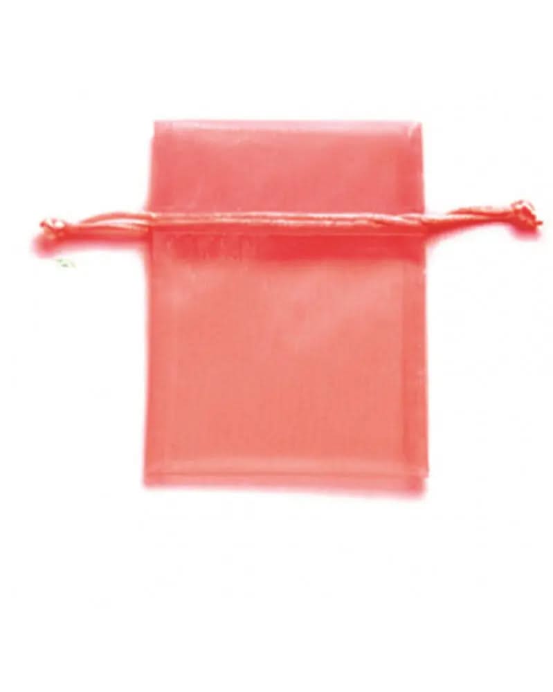 Organzasäckchen 10x12,5 cm 5Stk rot - Kidis Art