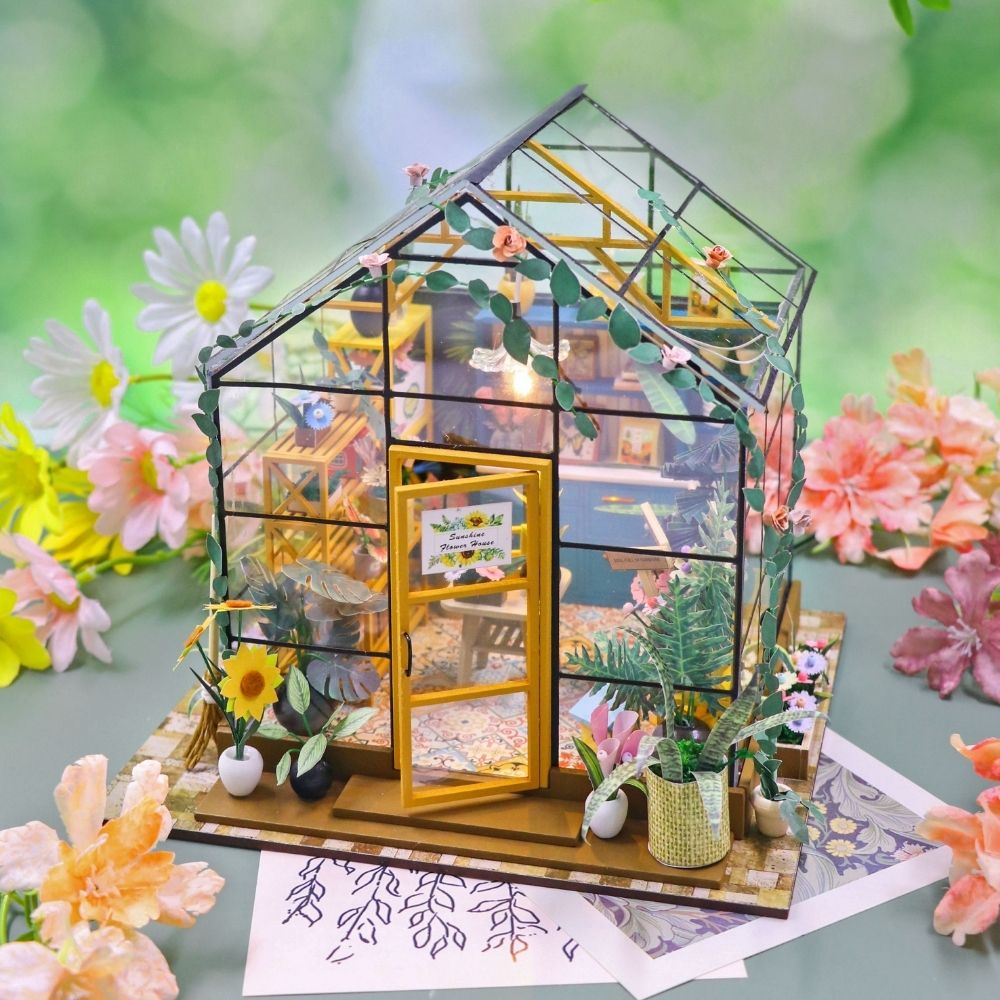 Miniaturhaus - Sonniges Gewächshaus - Kidis Art