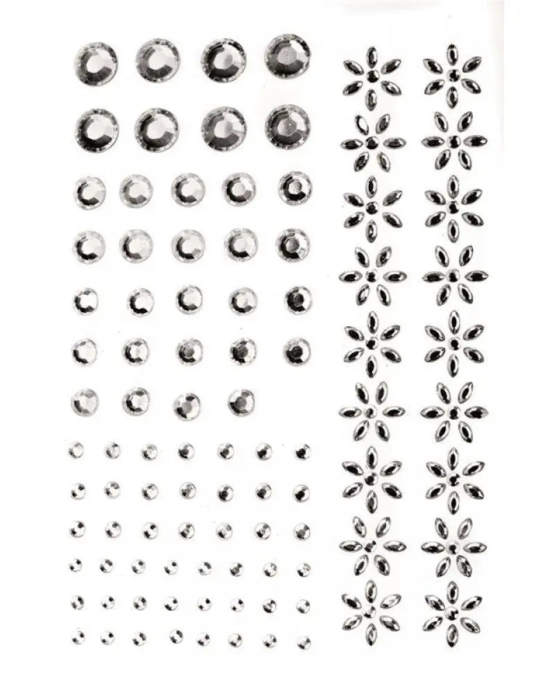 P&D Crystal assortiert selbstklebend 70St 2-8mm