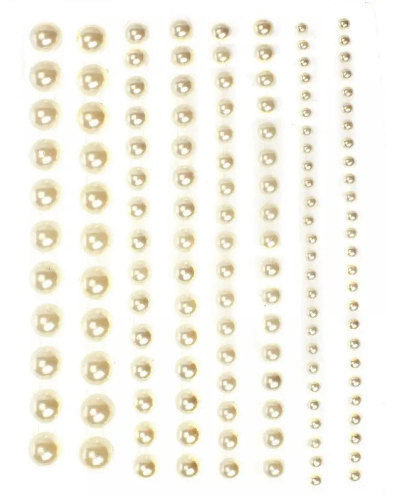 P&D Perlen perlmut assortiert selbstklebend 138St 2-8mm