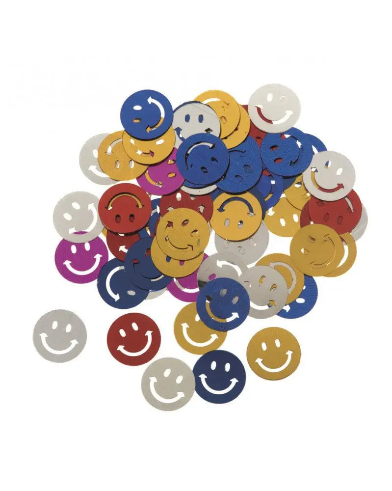 Pailletten Smiley, bunt 15g