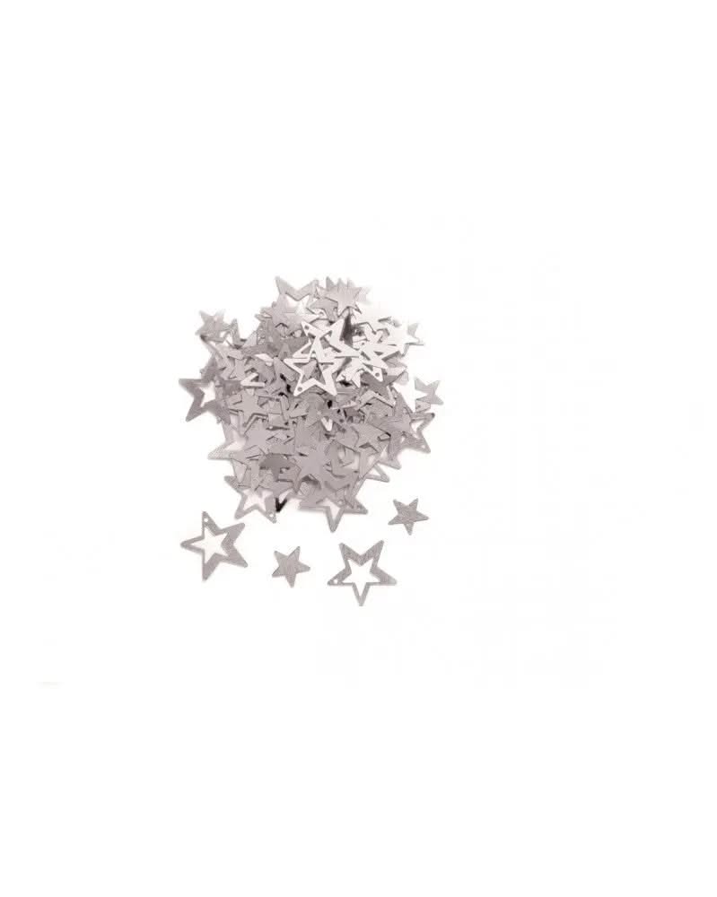 Pailletten Sterne, silberf. 1-2cm, 15g - Kidis Art