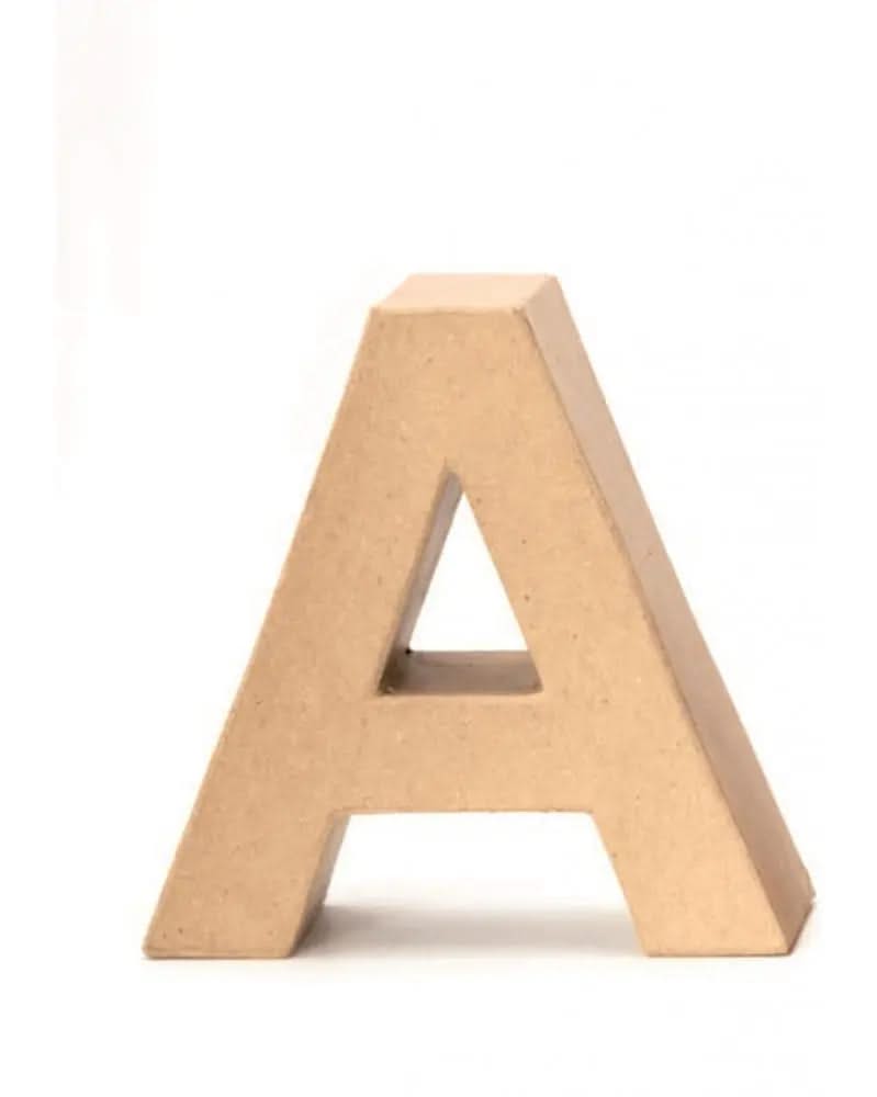 Papp-Buchstabe A 17,5X5,5cm - Kidis Art