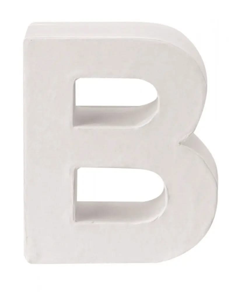Papp-Buchstabe B 10x3,5cm FSC Mix - Kidis Art