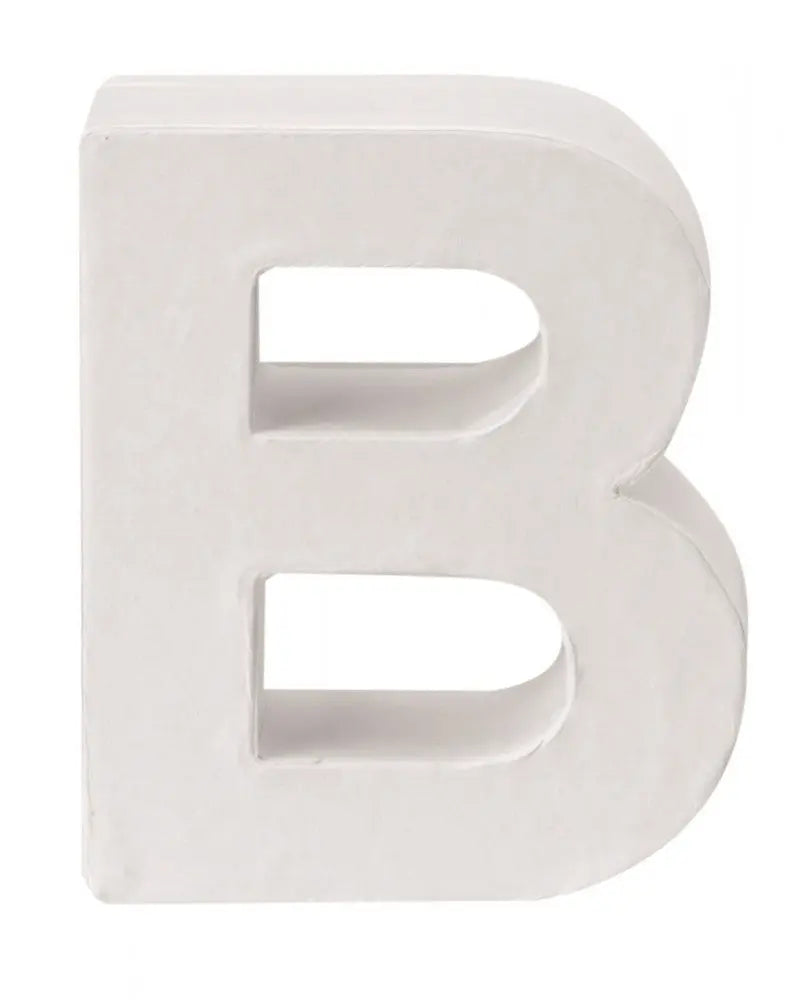Papp-Buchstabe B 10x3,5cm FSC Mix