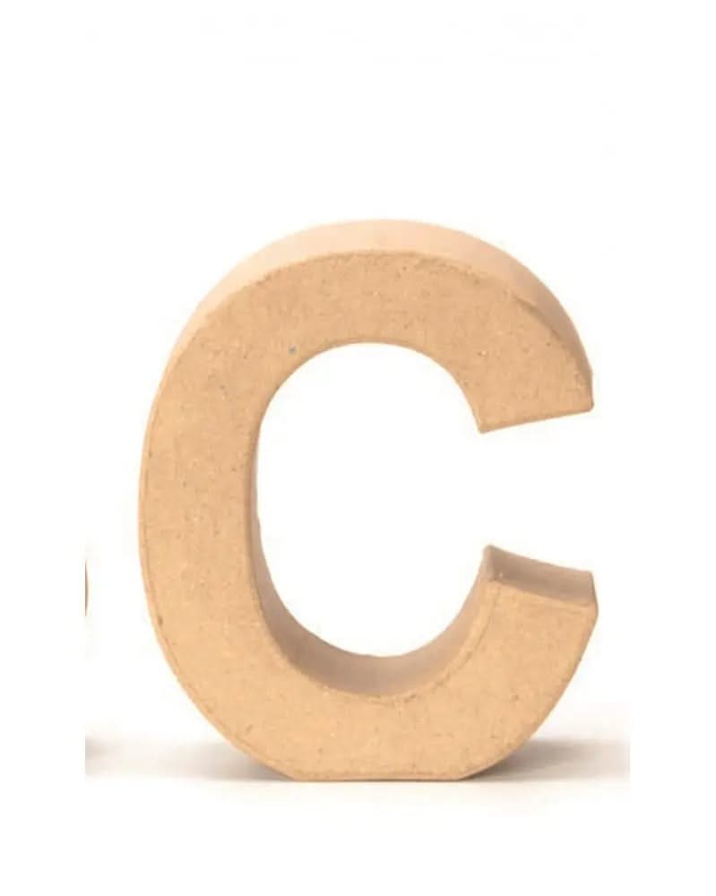 Papp-Buchstabe C 17,5X5,5cm - Kidis Art