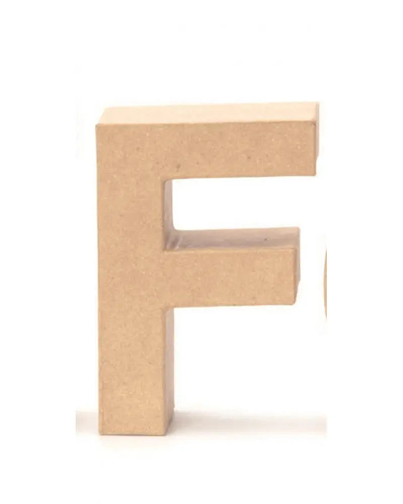 Papp-Buchstabe F 17,5X5,5cm