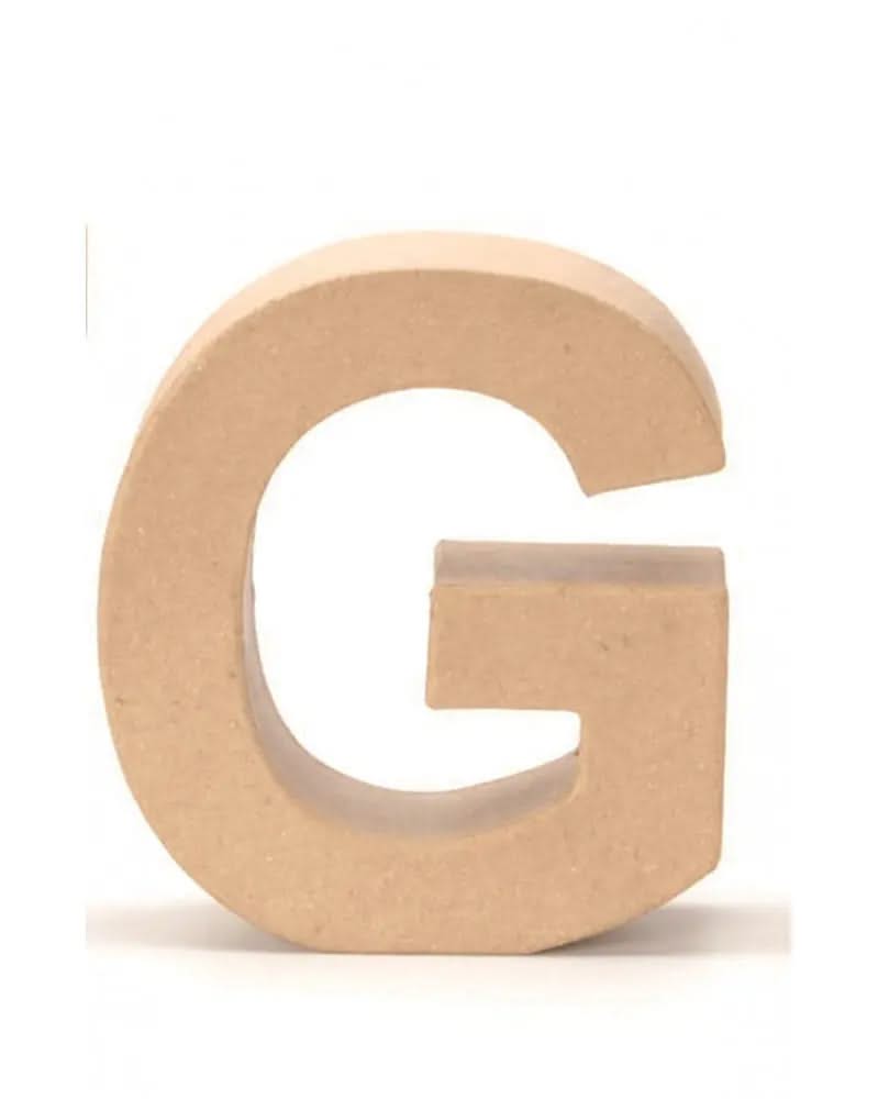 Papp-Buchstabe G 17,5X5,5cm - Kidis Art