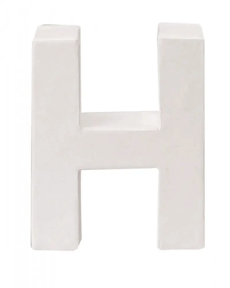 Papp-Buchstabe H 10x3,5cm FSC Mix - Kidis Art