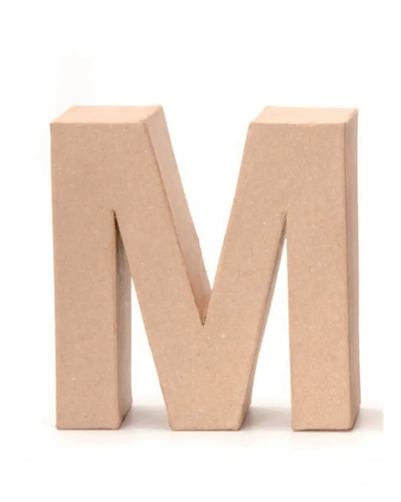Papp-Buchstabe M 17,5X5,5cm