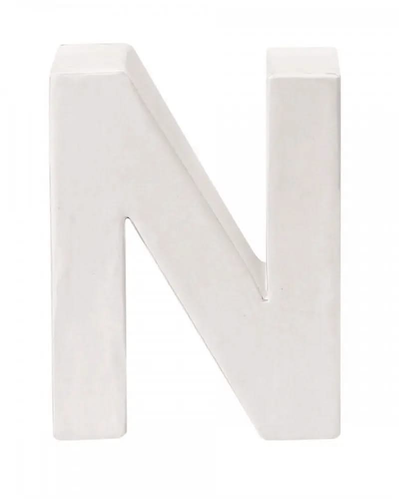 Papp-Buchstabe N 10x3,5cm FSC Mix - Kidis Art