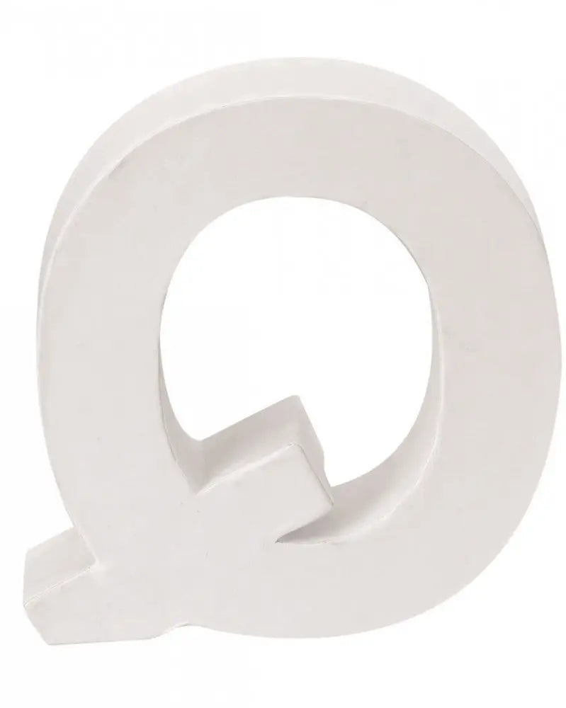 Papp-Buchstabe Q 10x3,5cm FSC Mix