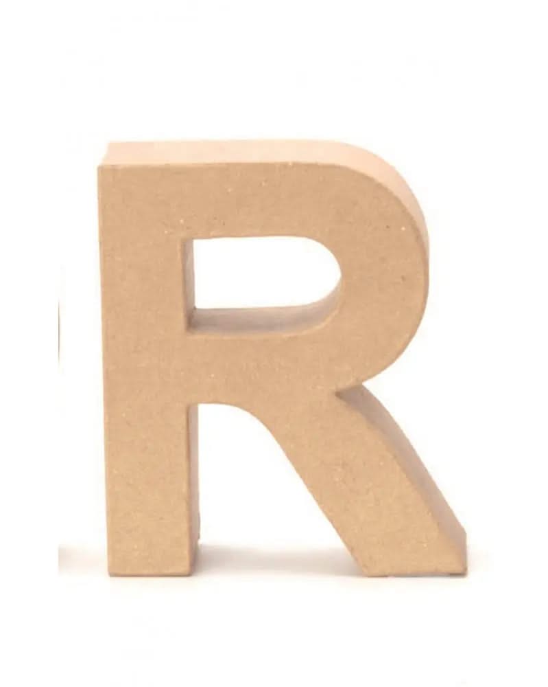 Papp-Buchstabe R 17,5X5,5cm - Kidis Art