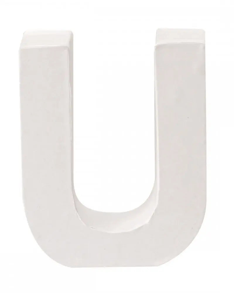 Papp-Buchstabe U 10x3,5cm FSC Mix