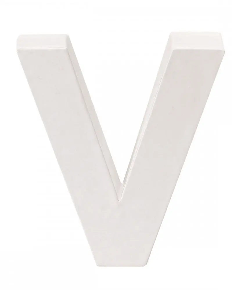 Papp-Buchstabe V 10x3,5cm FSC Mix