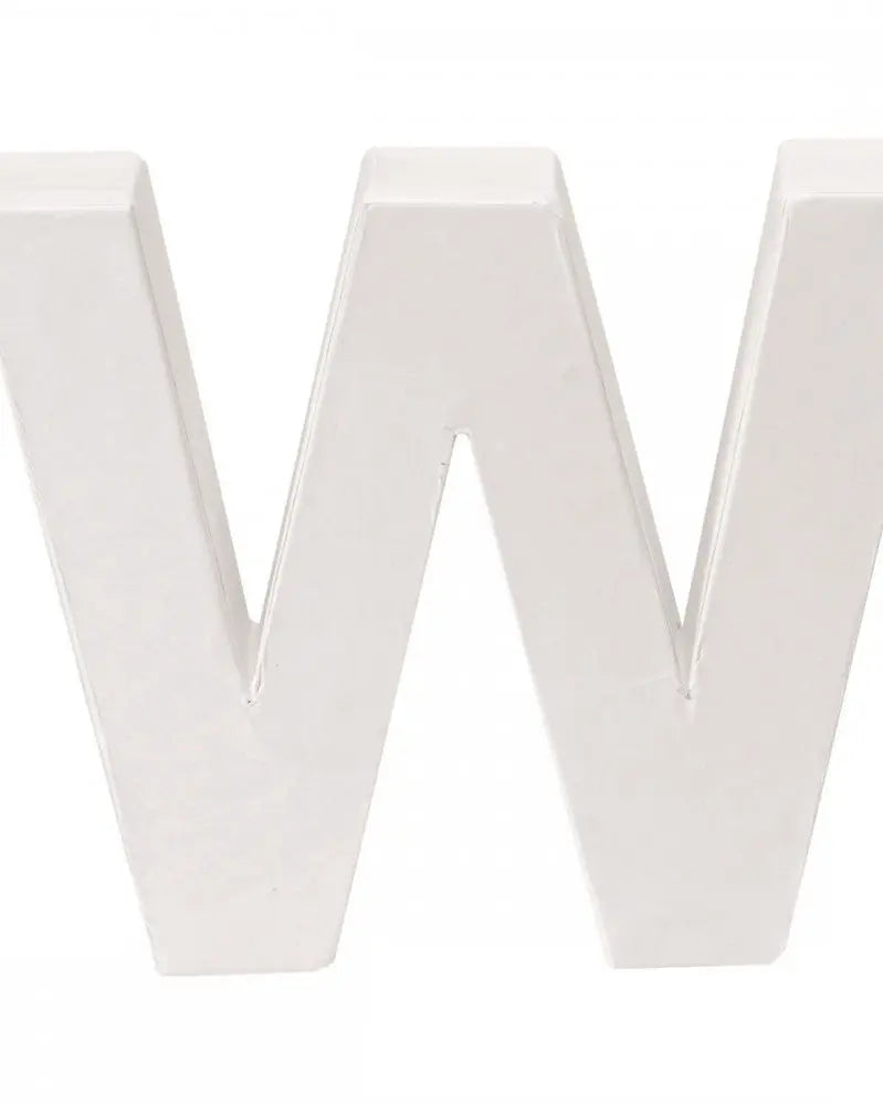 Papp-Buchstabe W 10x3,5cm FSC Mix