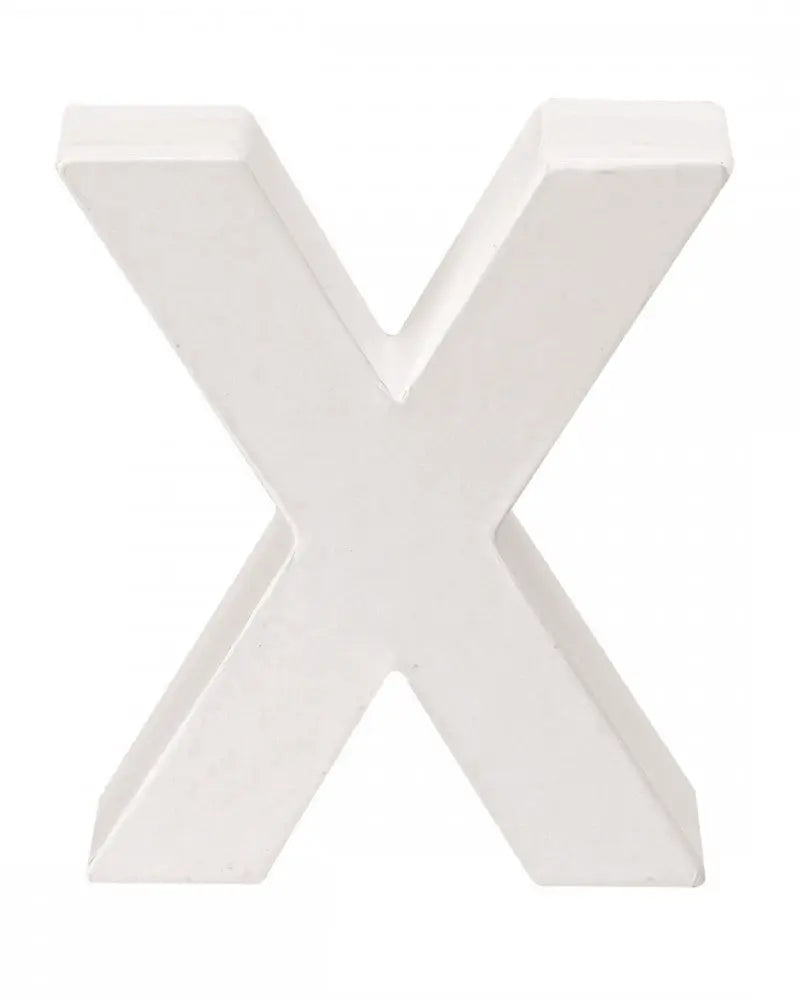 Papp-Buchstabe X 10x3,5cm FSC Mix
