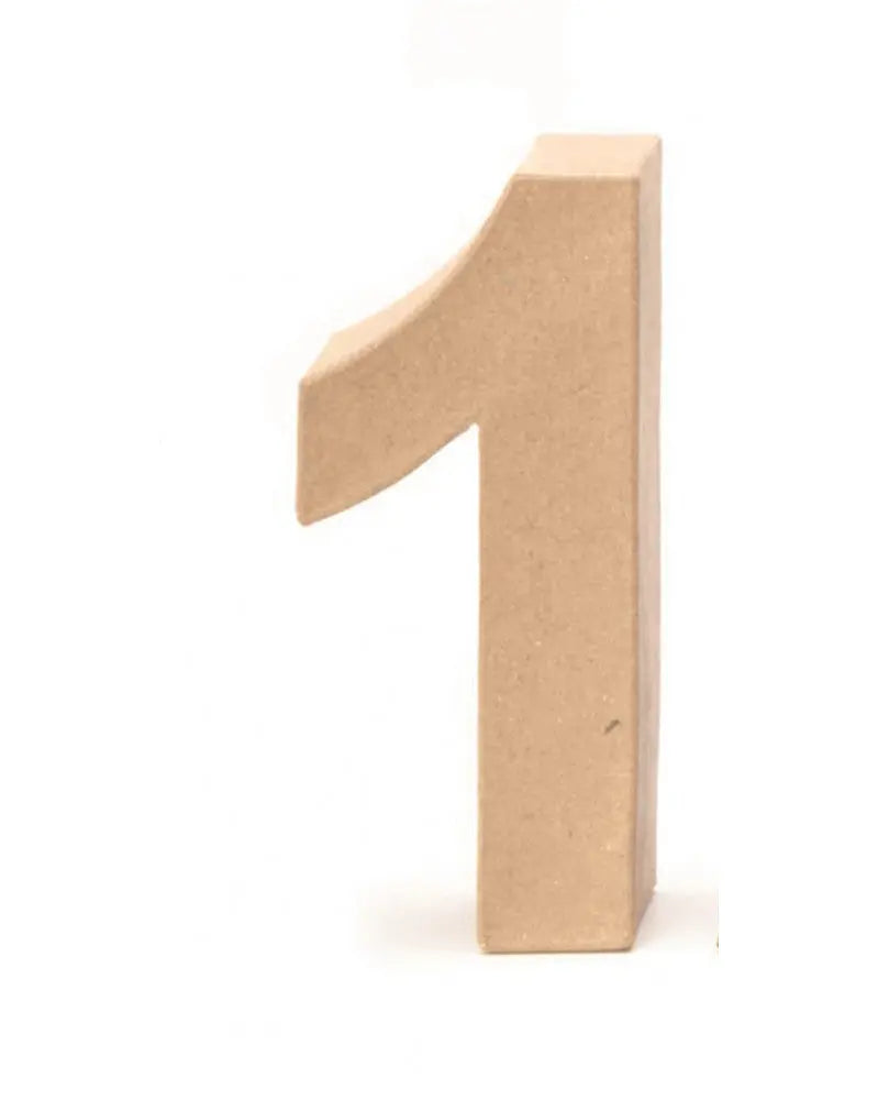 Papp-Zahl 1 17,5X5,5cm