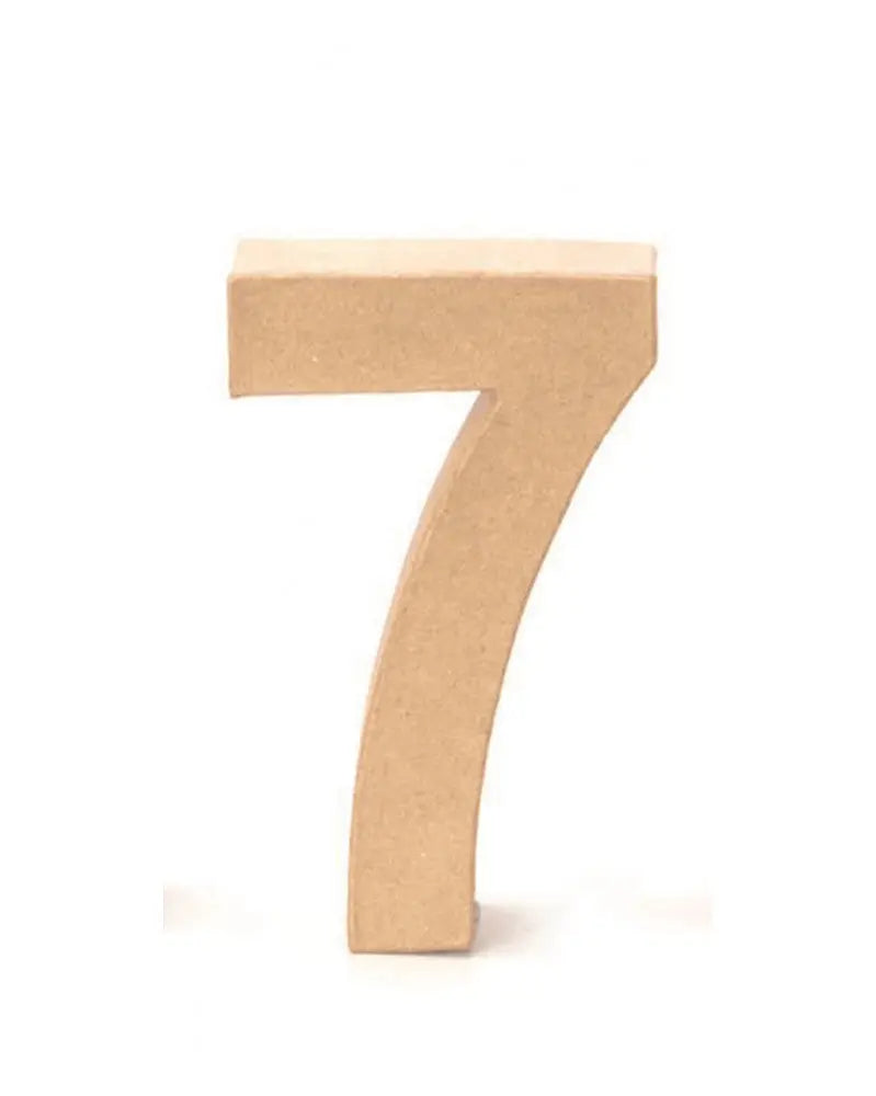 Papp-Zahl 7 17,5X5,5cm