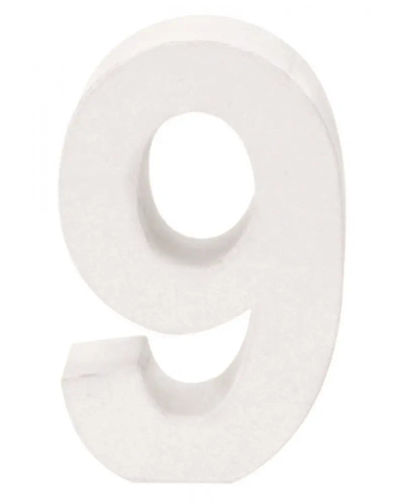 Papp-Zahl 9 10X3,5cm FSC Mix