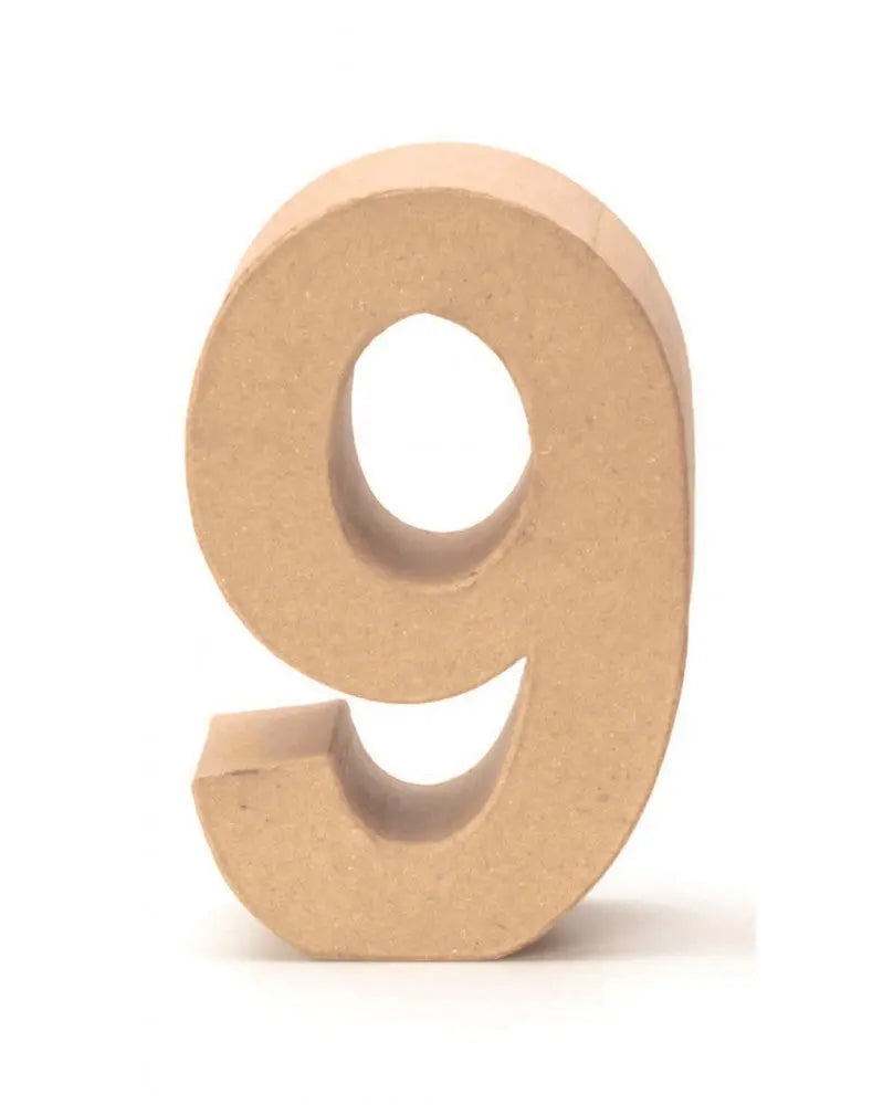 Papp-Zahl 9 17,5X5,5cm