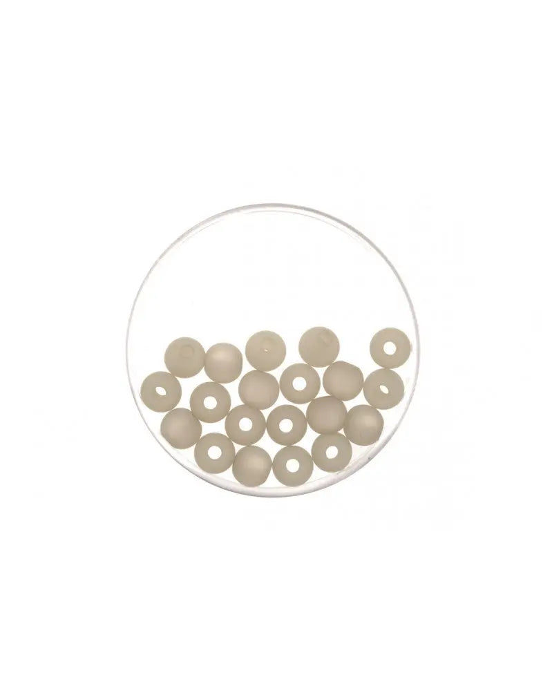 Perle 6mm Polaris matt 20St hellgrau