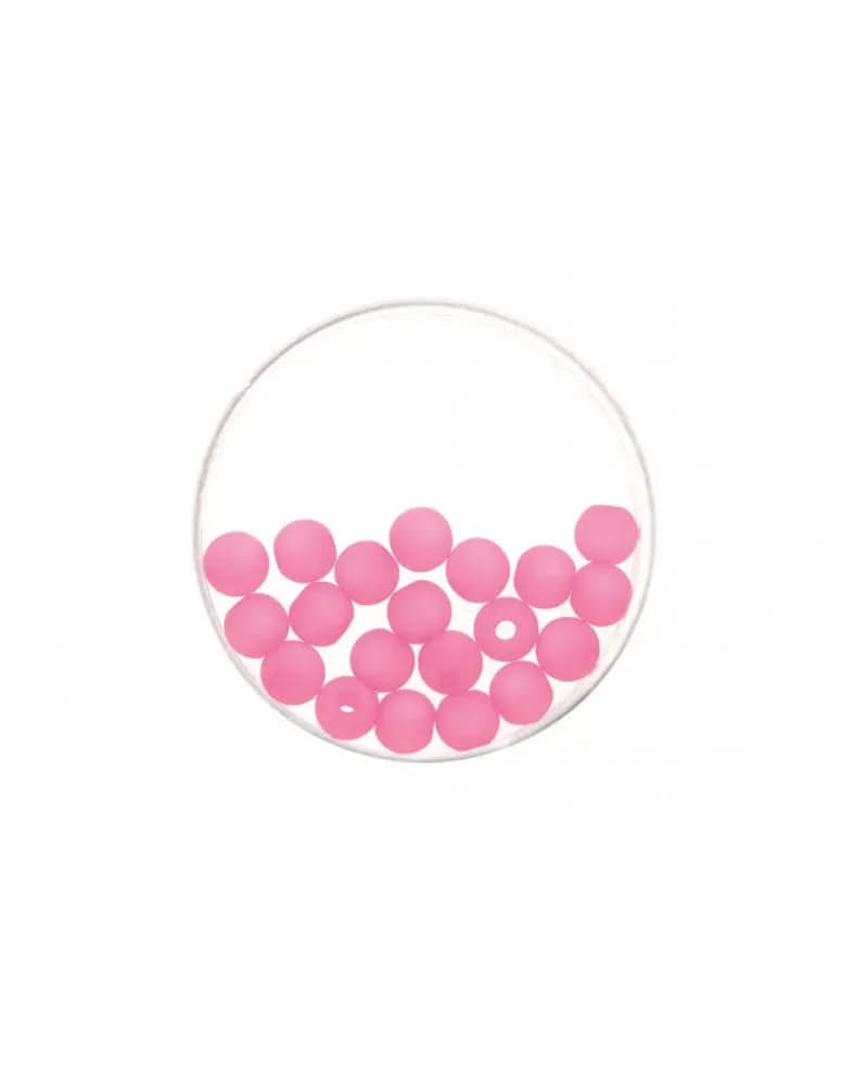 Perle 6mm Polaris matt 20St pink - Kidis Art